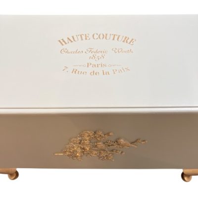 Vintage Bedding Blanket Storage Box / Chest