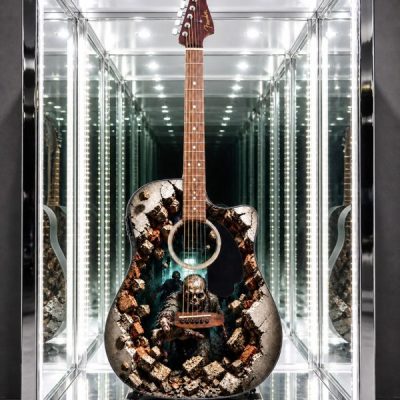 Zombie Fender Electro Acoustic Guitar