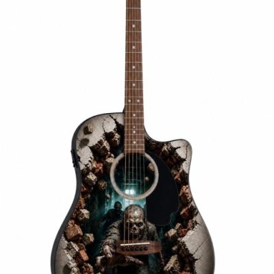 Zombie Fender Electro Acoustic Guitar