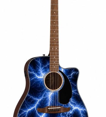 Flash Lightning Fender Electro Acoustic Guitar