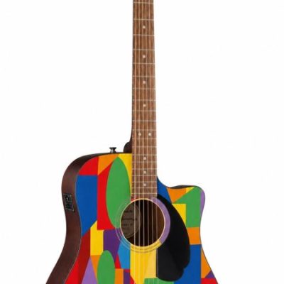 Colour Blocks  Fender Electro Acoustic Guitar