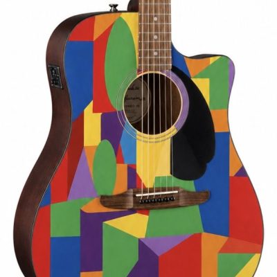 Colour Blocks  Fender Electro Acoustic Guitar