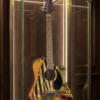 Patchwork Skins Fender Electro Acoustic Guitar
