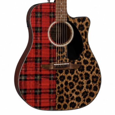 Wild Tartan Fender Electro Acoustic Guitar